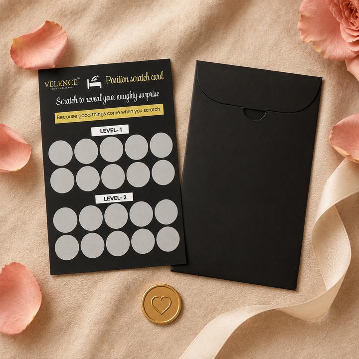 Velence India Velence 69 Position Scratch Card with colorful design and game area for revealing hidden prizes.