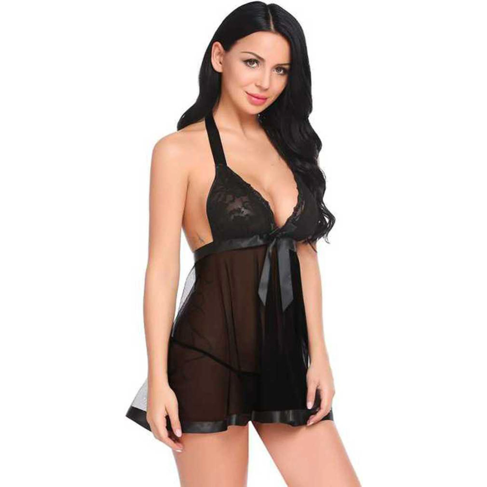 Velence Midnight Scarlet Lingerie (Black) - Velence India