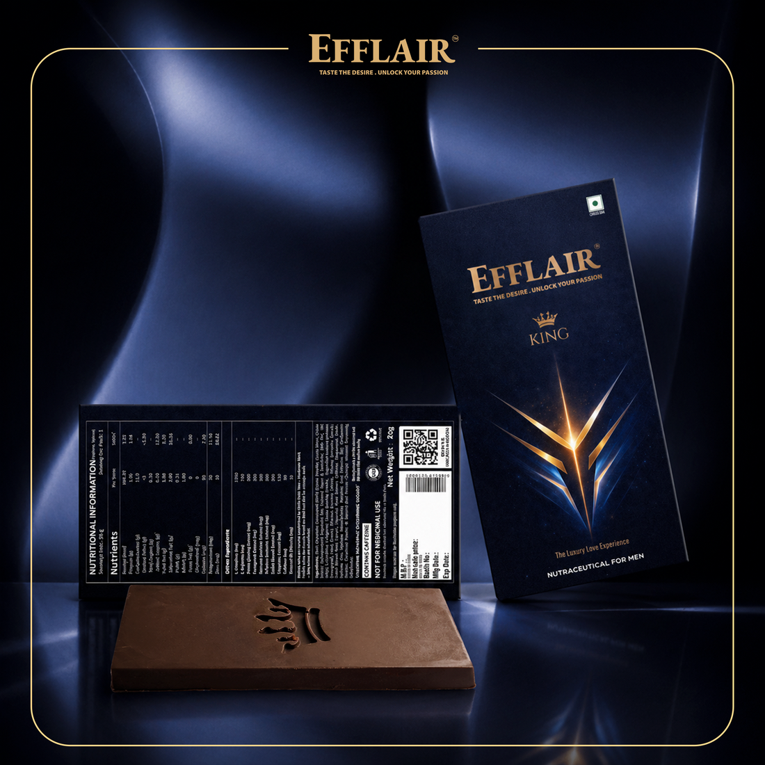 Efflair Aphrodisiac Chocolate for Men | 20g