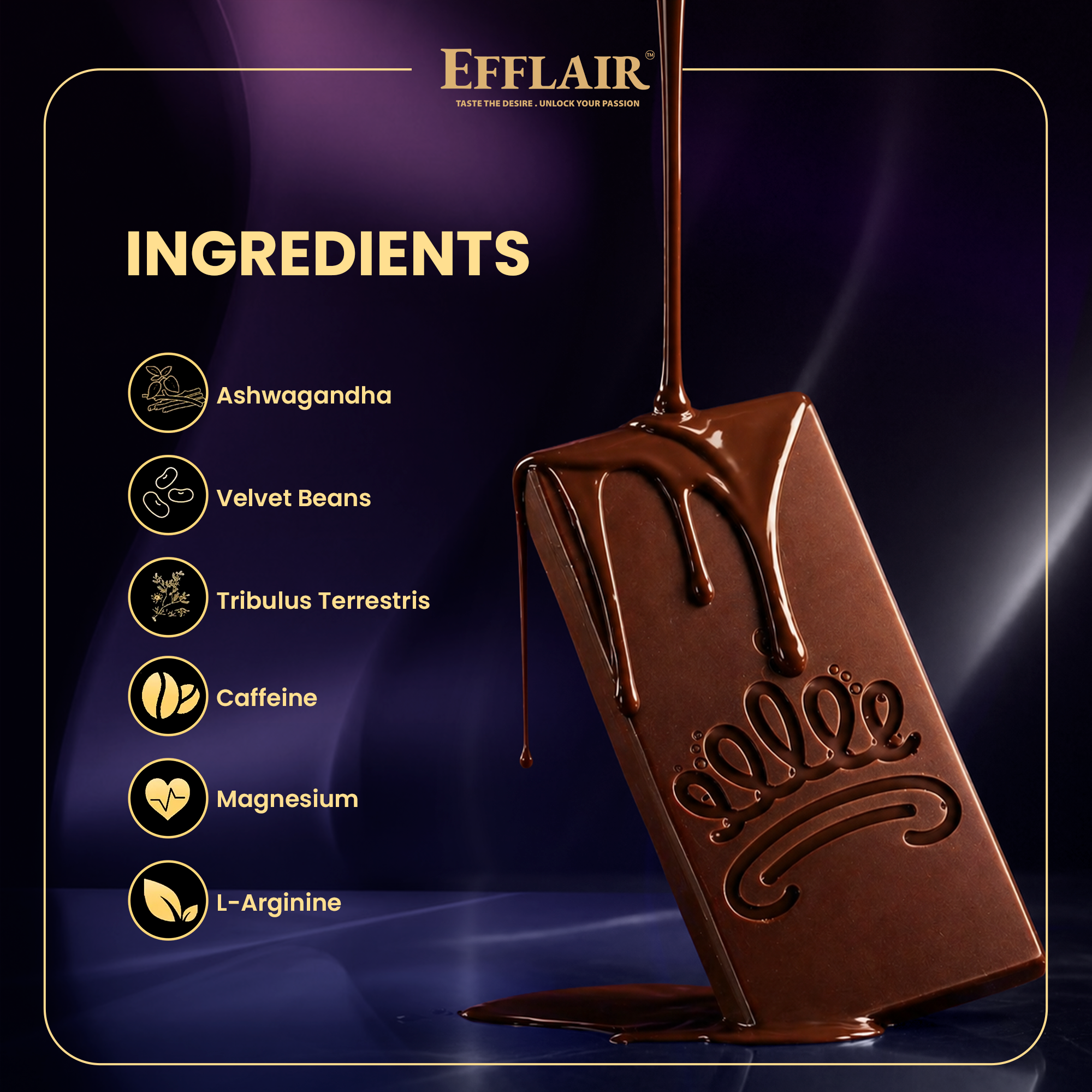 Efflair Aphrodisiac Chocolate for Men | 20g