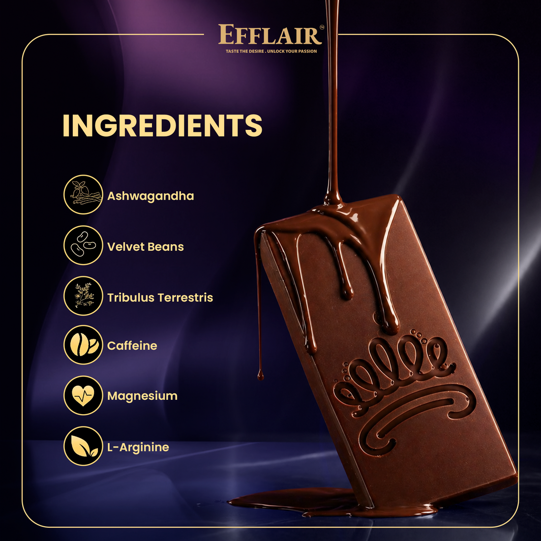 Efflair Aphrodisiac Chocolate for Men | 20g