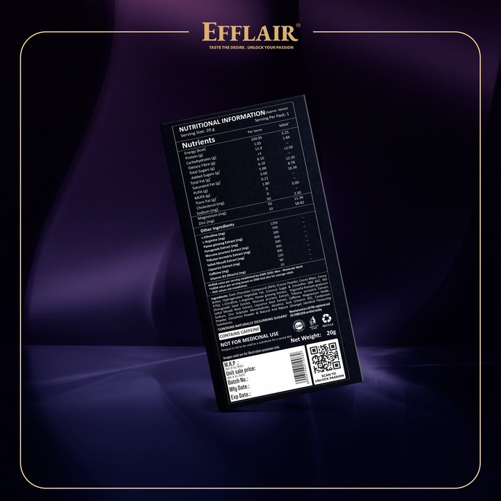 Efflair Aphrodisiac Chocolate for Men & Women | 2x20g