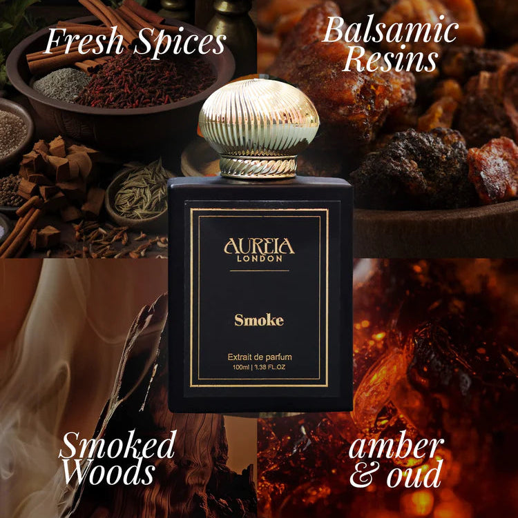 Smoke By Aureia London | 48 Hours Long Lasting Extrait de Parfum | 30 ML