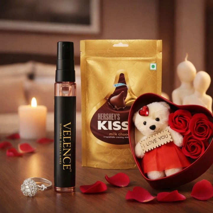 Velence India Sweet Moments Box featuring an assortment of colorful traditional Indian sweets in a decorative gift box.