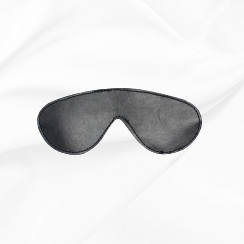 Gray sleep mask on a white background