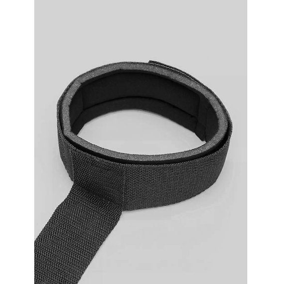 Black belt on a light gray background