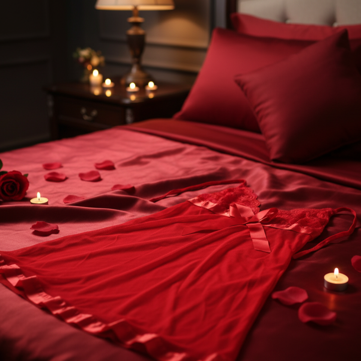 Velence Midnight Scarlet Lingerie