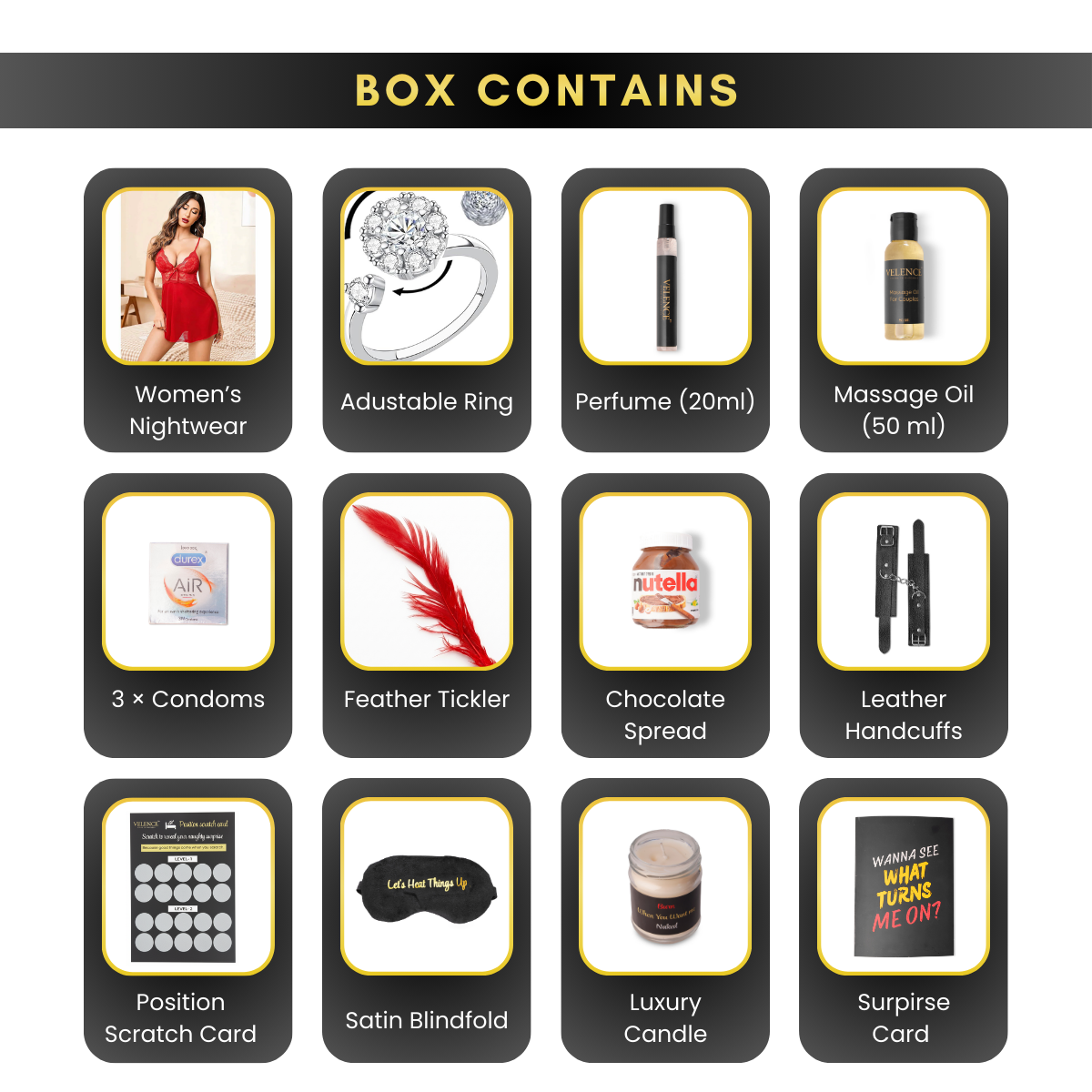 Velence Love Affair — Premium Romance Box - Velence India