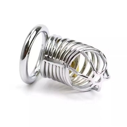 VELENCE Luv Steel Guard – Stainless Steel Male Chastity Cage with Secure Lock - Velence India