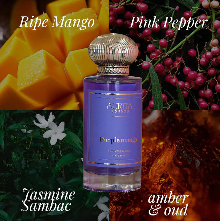 Purple Mango By Aureia London | 48 Hours Long Lasting Extrait de Parfum | 30 ML