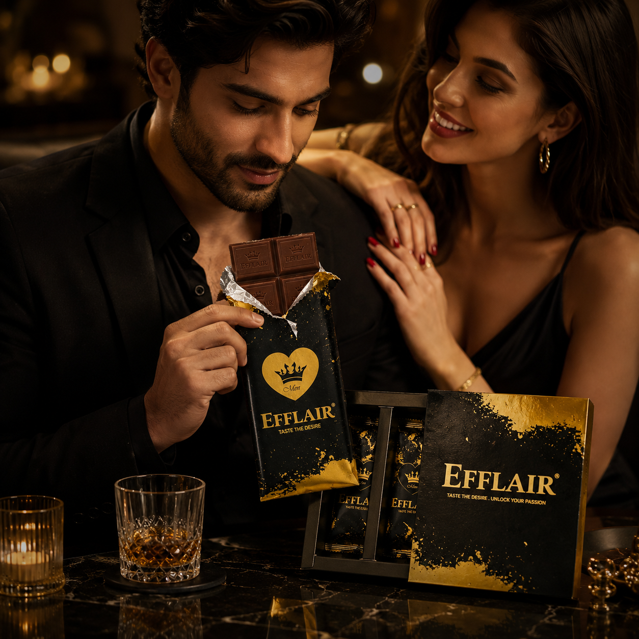 Efflair Aphrodisiac Chocolate for Men | 20g