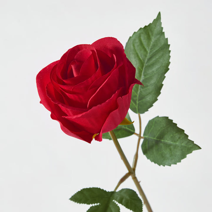 Velence Artificial Red Rose – Real Touch Single Stem - Velence India