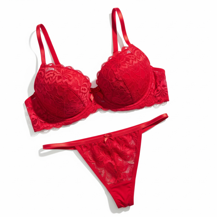 Velence Red Desire Lace Thong